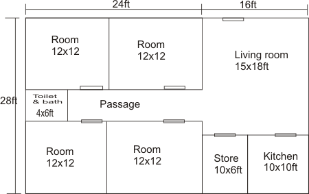 apartment floor plans with dimensions. Apartment Building Plans Lagos